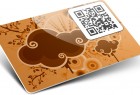 Tessere con QR code per biglietti da visita